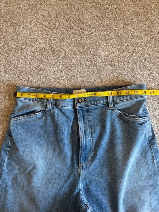 Favorite Daughter The Mischa Raw Hem Super High Waist Wide Leg Jeans - Picture 3 of 5